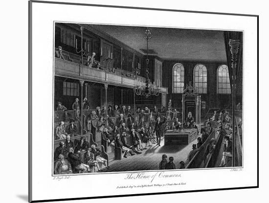 The House of Commons, London, 1804-James Fittler-Mounted Giclee Print