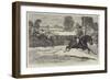 The House of Commons Point-To-Point-Steeplechase Near Rugby-null-Framed Giclee Print