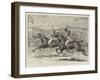 The House of Commons Steeplechase, a Close Finish in the Heavy-Weight Division-null-Framed Giclee Print