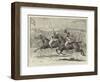 The House of Commons Steeplechase, a Close Finish in the Heavy-Weight Division-null-Framed Giclee Print