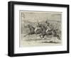 The House of Commons Steeplechase, a Close Finish in the Heavy-Weight Division-null-Framed Giclee Print