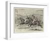 The House of Commons Steeplechase, a Close Finish in the Heavy-Weight Division-null-Framed Giclee Print