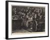 The House of Commons, the Front Opposition Bench, a Late Sitting at the End of the Session-null-Framed Giclee Print