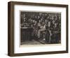 The House of Commons, the Front Opposition Bench, a Late Sitting at the End of the Session-null-Framed Giclee Print