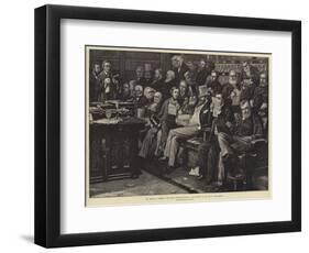 The House of Commons, the Front Opposition Bench, a Late Sitting at the End of the Session-null-Framed Giclee Print