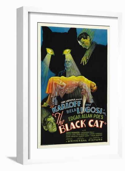 The House of Doom, 1934, "The Black Cat" Directed by Edgar Ulmer-null-Framed Giclee Print