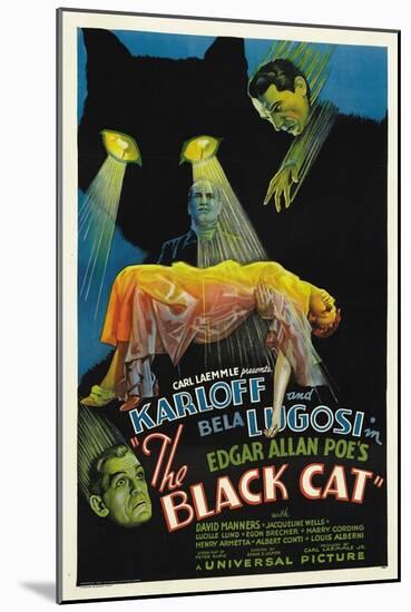 The House of Doom, 1934, "The Black Cat" Directed by Edgar Ulmer-null-Mounted Giclee Print