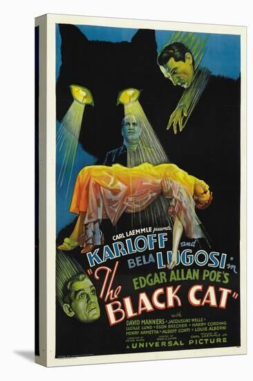 The House of Doom, 1934, "The Black Cat" Directed by Edgar Ulmer-null-Stretched Canvas