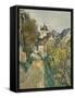 The House of Dr. Gachet in Auvers-sur-Oise, 1872-3-Paul Cezanne-Framed Stretched Canvas