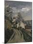The House of Dr Gachet-Paul Cézanne-Mounted Premium Giclee Print