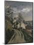 The House of Dr Gachet-Paul Cézanne-Mounted Premium Giclee Print