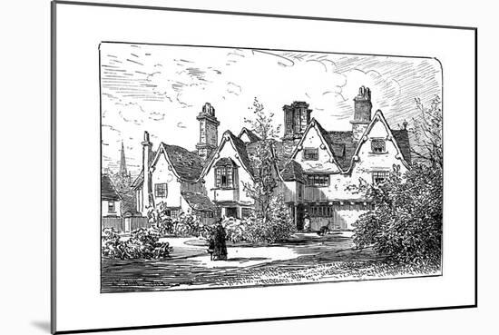 The House of Dr John Hall, Statford-Upon-Avon, Warwickshire, 1885-Edward Hull-Mounted Giclee Print