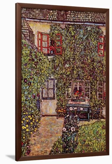 The House of Guard-Gustav Klimt-Framed Art Print