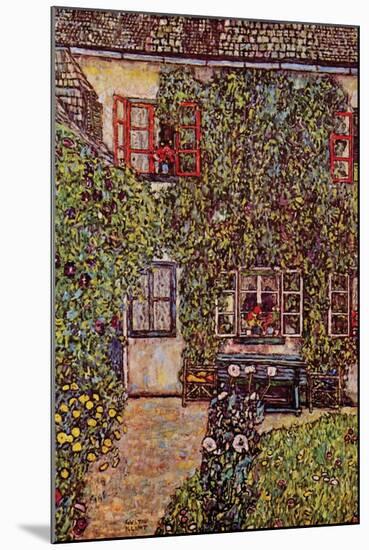 The House of Guard-Gustav Klimt-Mounted Art Print