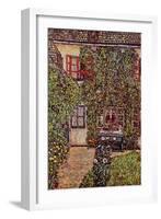 The House of Guard-Gustav Klimt-Framed Art Print