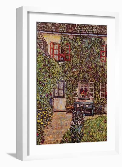 The House of Guard-Gustav Klimt-Framed Art Print