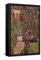 The House of Guard-Gustav Klimt-Framed Stretched Canvas