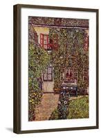 The House of Guard-Gustav Klimt-Framed Art Print