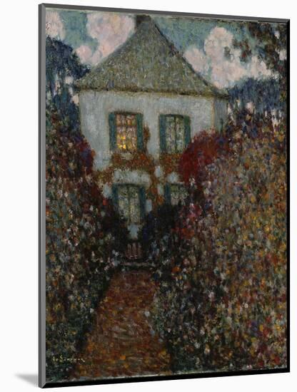 The House of Jean-Jacques Rousseau, Chambray-Henri Eugene Augustin Le Sidaner-Mounted Giclee Print