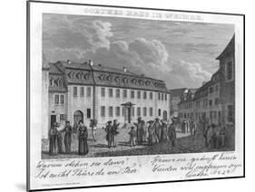 The House of Johan Wolfgang Von Goethe in Weimar, 1827-28-Otto Wagner-Mounted Giclee Print