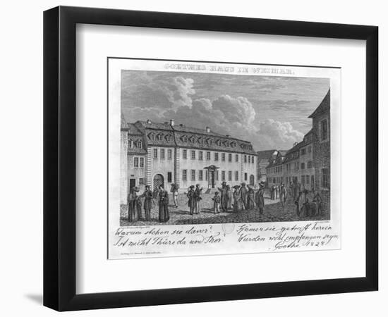 The House of Johan Wolfgang Von Goethe in Weimar, 1827-28-Otto Wagner-Framed Giclee Print