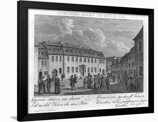 The House of Johan Wolfgang Von Goethe in Weimar, 1827-28-Otto Wagner-Framed Giclee Print