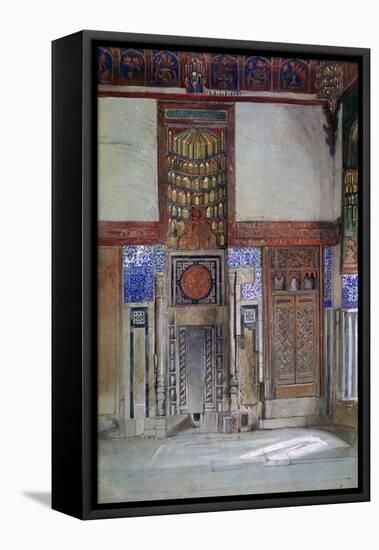 The House of Moufti Sheikh El Mahadi, Cairo, 1873-Frank Dillon-Framed Stretched Canvas