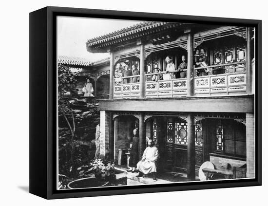 The House of Mr Yang, C.1872-John Thomson-Framed Stretched Canvas