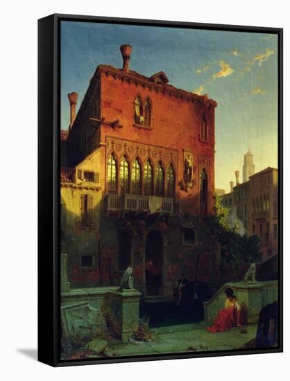 The House of Othello, the Moore in Venice, 1856-Eduard Gerhardt-Framed Stretched Canvas