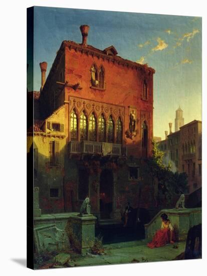 The House of Othello, the Moore in Venice, 1856-Eduard Gerhardt-Stretched Canvas