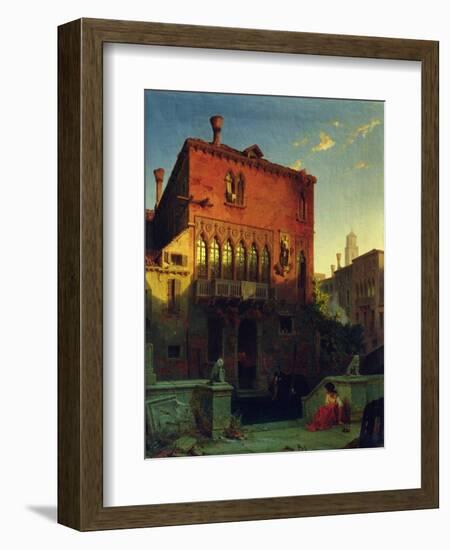 The House of Othello, the Moore in Venice, 1856-Eduard Gerhardt-Framed Giclee Print