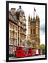 The House of Parliament and Red Bus London - UK - England - United Kingdom - Europe-Philippe Hugonnard-Framed Photographic Print