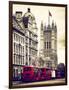 The House of Parliament and Red Bus London - UK - England - United Kingdom - Europe-Philippe Hugonnard-Framed Photographic Print