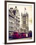 The House of Parliament and Red Bus London - UK - England - United Kingdom - Europe-Philippe Hugonnard-Framed Photographic Print