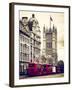 The House of Parliament and Red Bus London - UK - England - United Kingdom - Europe-Philippe Hugonnard-Framed Photographic Print