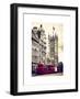 The House of Parliament and Red Bus London - UK - England - United Kingdom - Europe-Philippe Hugonnard-Framed Art Print