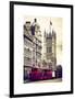 The House of Parliament and Red Bus London - UK - England - United Kingdom - Europe-Philippe Hugonnard-Framed Art Print