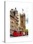 The House of Parliament and Red Bus London - UK - England - United Kingdom - Europe-Philippe Hugonnard-Stretched Canvas