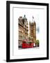 The House of Parliament and Red Bus London - UK - England - United Kingdom - Europe-Philippe Hugonnard-Framed Art Print