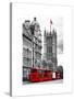 The House of Parliament and Red Bus London - UK - England - United Kingdom - Europe-Philippe Hugonnard-Stretched Canvas