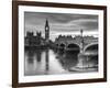 The House of Parliament and Westminster Bridge-Grant Rooney-Framed Art Print