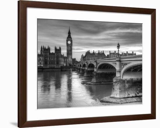 The House of Parliament and Westminster Bridge-Grant Rooney-Framed Art Print