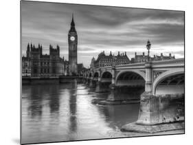 The House of Parliament and Westminster Bridge-Grant Rooney-Mounted Art Print