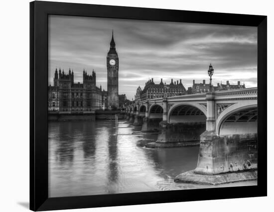 The House of Parliament and Westminster Bridge-Grant Rooney-Framed Art Print