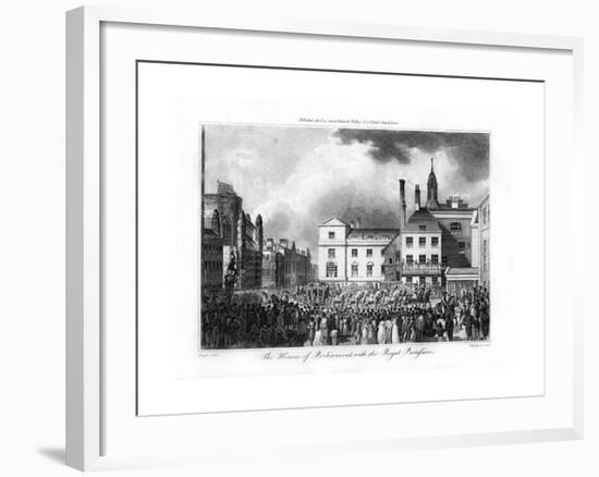 The House of Parliament, with the Royal Procession, London, 1804-Thompson-Framed Giclee Print