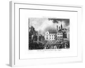The House of Parliament, with the Royal Procession, London, 1804-Thompson-Framed Giclee Print