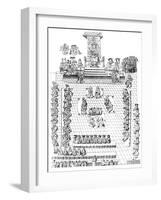 The House of Peers, with Henry VIII on the Throne, 16th Century-null-Framed Giclee Print