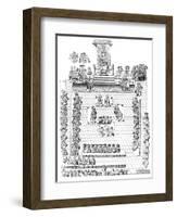 The House of Peers, with Henry VIII on the Throne, 16th Century-null-Framed Giclee Print