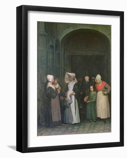 The House of Refuge, C.1840-Alphonse Louis Pierre Trimolet-Framed Giclee Print