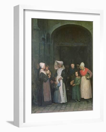 The House of Refuge, C.1840-Alphonse Louis Pierre Trimolet-Framed Giclee Print